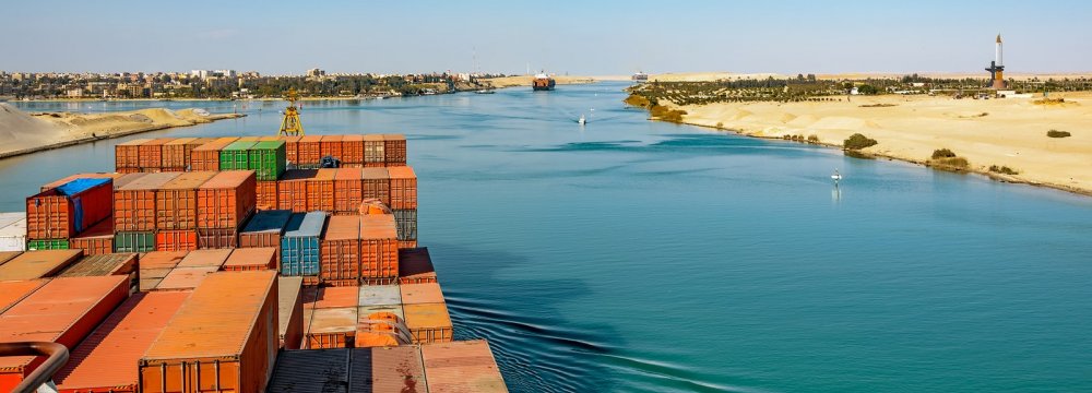 Suez Canal Revenues Fall