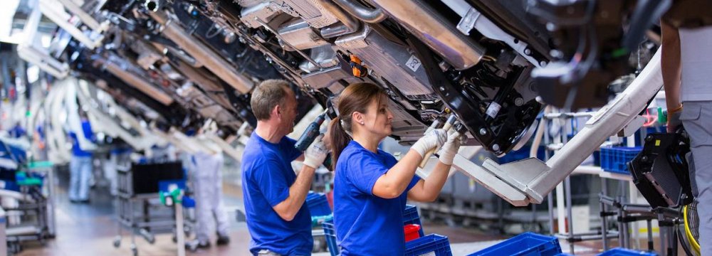 IHS Markit said, on a sector basis, growth of manufacturing production eased to an eight-month low and service sector  business activity rose to the weakest extent in almost a year-and-a-half.