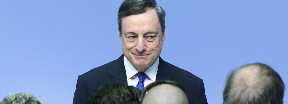Mario Draghi, president of the ECB, was unusually direct in rebutting opposition to European free trade and political unity.