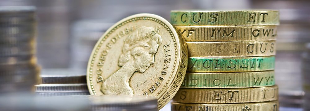 Sterling Falls  to 1-Month Low