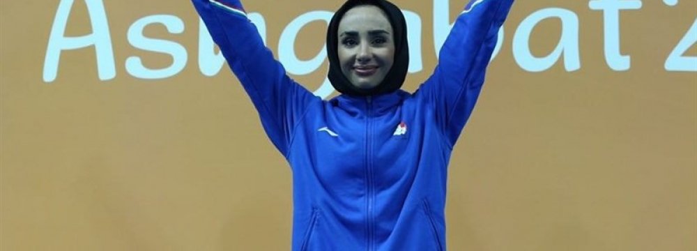 Iran Woman Point Fighter Wins Gold in AIMAG