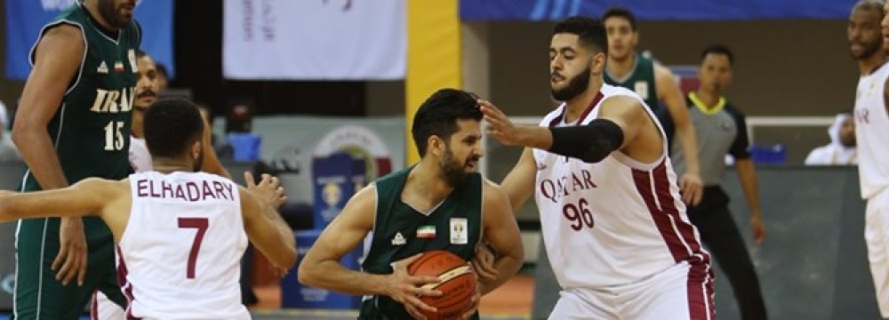 Iran passed over Qatar by two points.