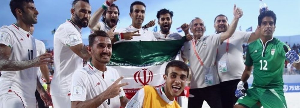 Iran to Face Paraguay in Beach Soccer 