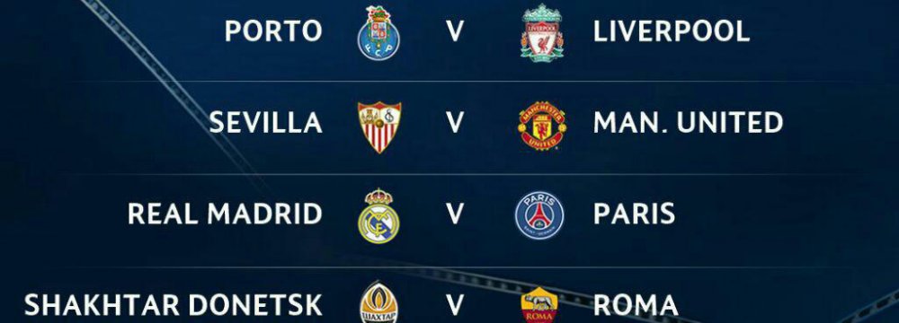 PSG to Face Real Madrid, Chelsea Drawn Against Barca
