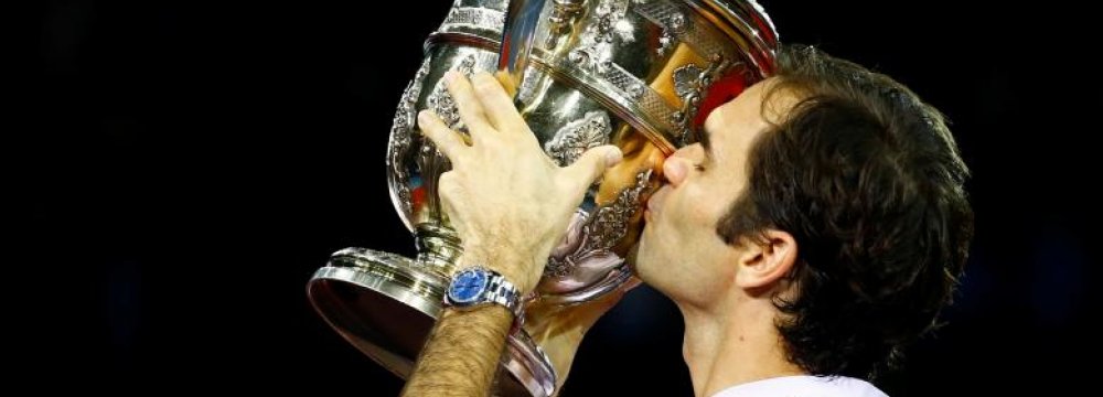 Roger Federer won ATP  cup in Basel