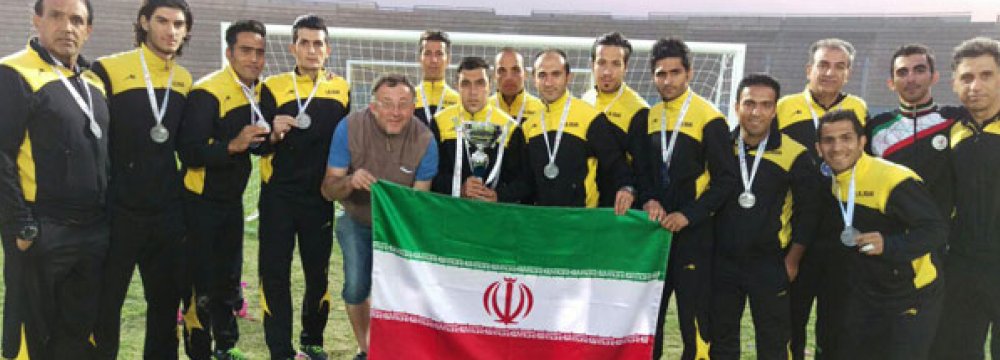 Second Place in CP Football World Championships