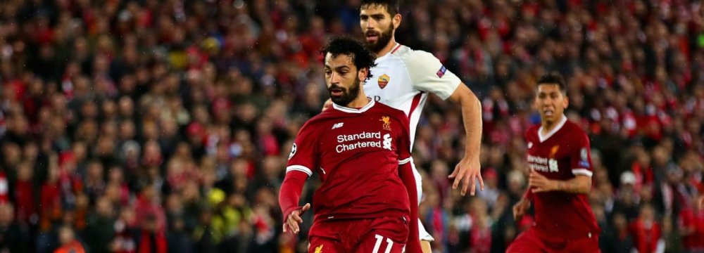 Mohammed Salah undoubtedly was the star of the night.