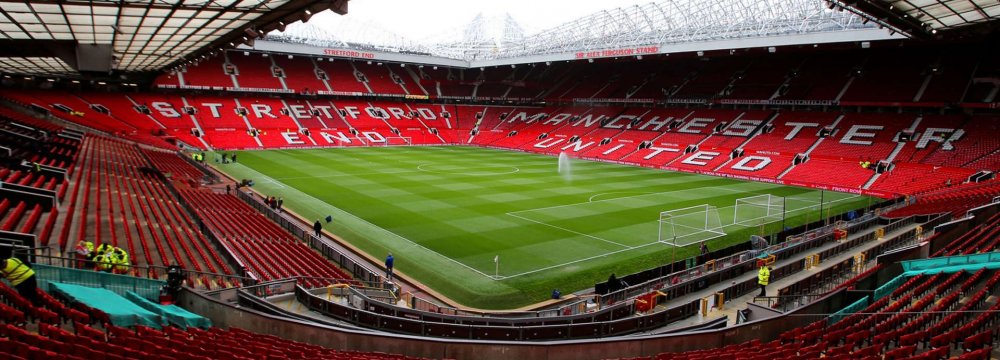 Old Trafford Stadium, home to Manchester United