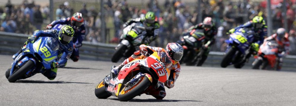 Marquez in the lead