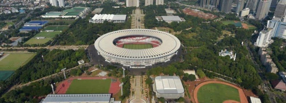 Gelora Bung Karno Sports Complex in Jakarta is one of the venues hosting the Asian Games.