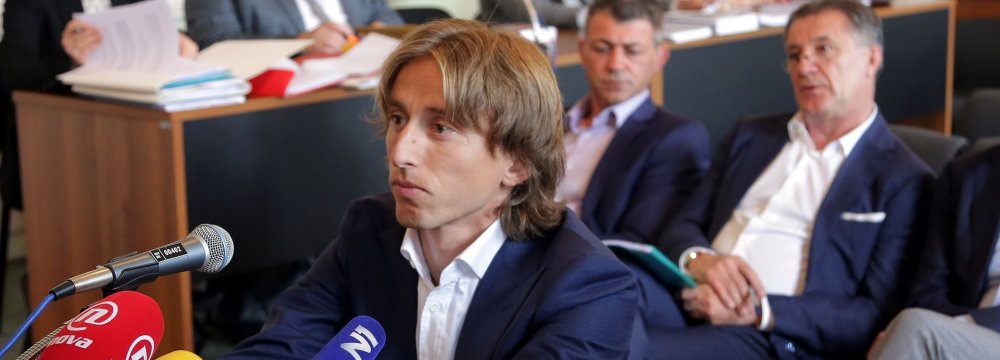 Croatia and Real Madrid midfielder Luka Modric appeared in court to testify in the corruption trial of Zdravko Mamic earlier this month.