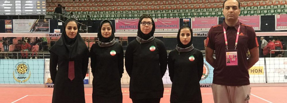Iran women sepaktakraw team
