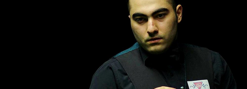Hossein Vafaei, 23, is the first Iranian professional snooker player in the history of the UK games; he has already won Asian and world snooker titles