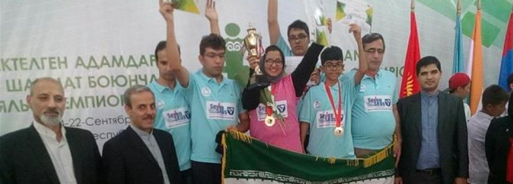 3 Gold for Iran’s Disabled at Asia Chess Championship