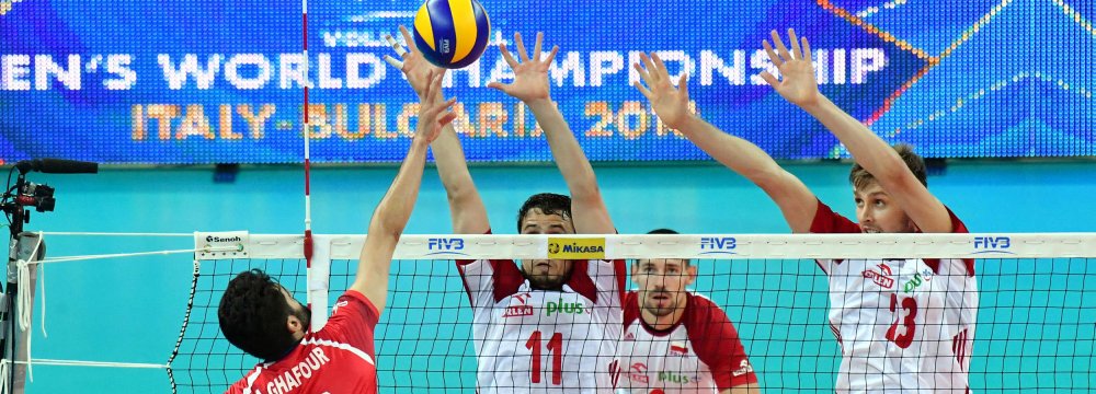 Iran beat Poland 3-1 in the series of FIVB World League games in June 2017.