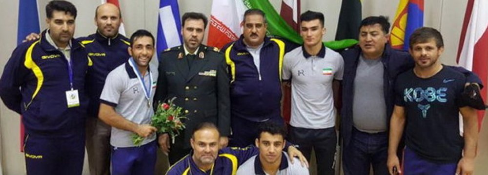 Wrestlers From Iran 3rd in World Military Championships