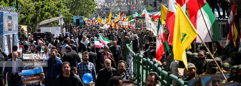 Iranians Rally in Support of Palestinian Cause
