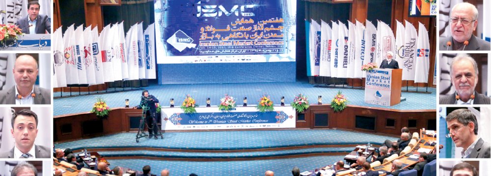 The Seventh Iranian Steel Market Conference opened in Tehran on Feb. 14. (Photo: Forough Alaei)