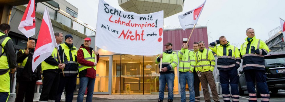 The strike in Berlin’s airports started on Friday morning.