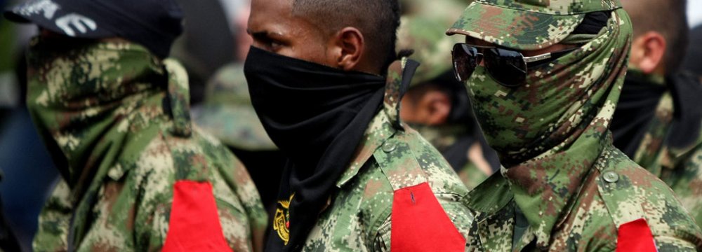 A group of demobilized rebels of ELN (File Photo)