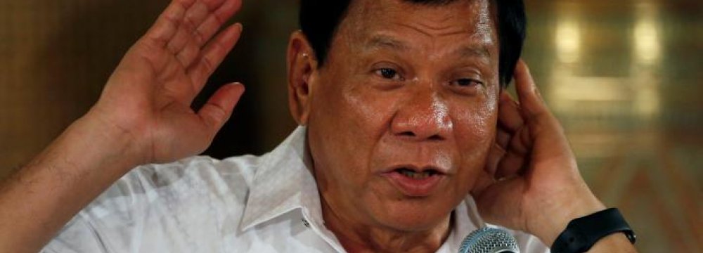 Duterte Makes Tit-for-Tat Move Against China