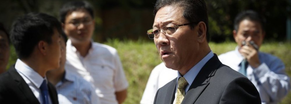 North Korea’s Ambassador to Malaysia Kang Chol 