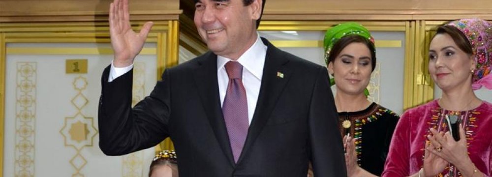 Turkmen President Wins 3rd Term