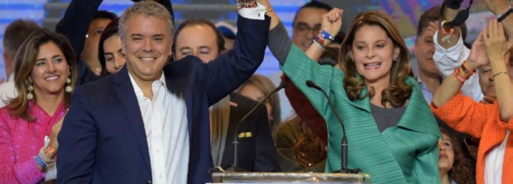Conservative Duque Wins Colombia Presidency