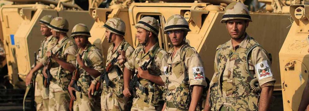 Egyptian Military Troops Kill  52 Militants in Sinai Desert