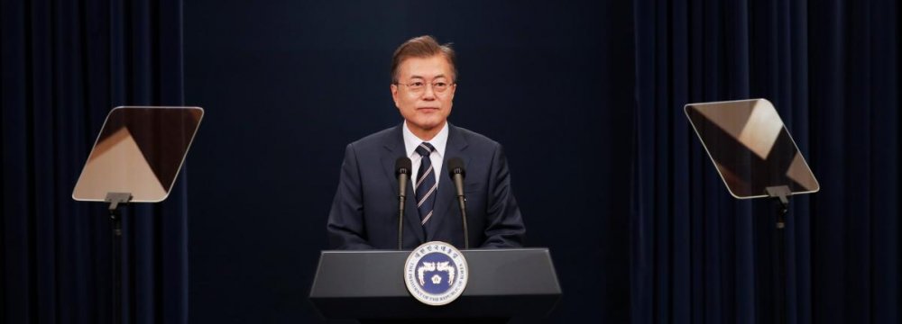 South Korean President Moon Jae-in