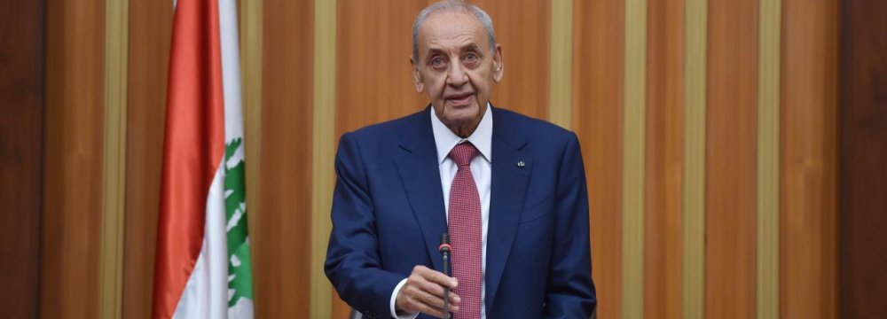 Lebanon’s Berri Expects Cabinet in a Month