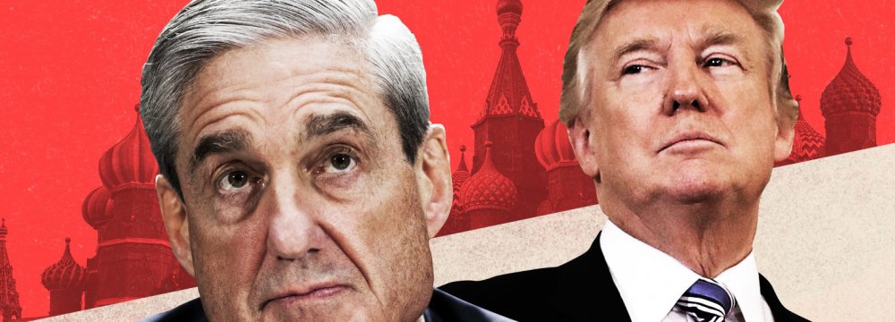 Donald Trump (R) and Robert Mueller