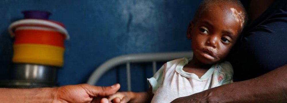 UNICEF: 400,000 Children  on Verge of Death in DRC