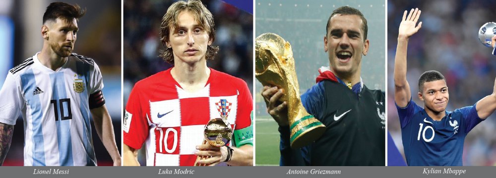 World Cup Stars Dominate  FIFA Best Player Award Shortlist