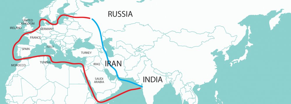 INSTC will connect the India Ocean and Persian Gulf with the Caspian Sea through Iran and then onwards to St. Petersburg in Russia and Europe.