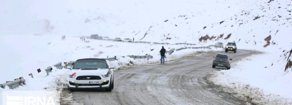 Blizzard, Heavy Rain Trigger Road Blockage, Flooding Across Iran