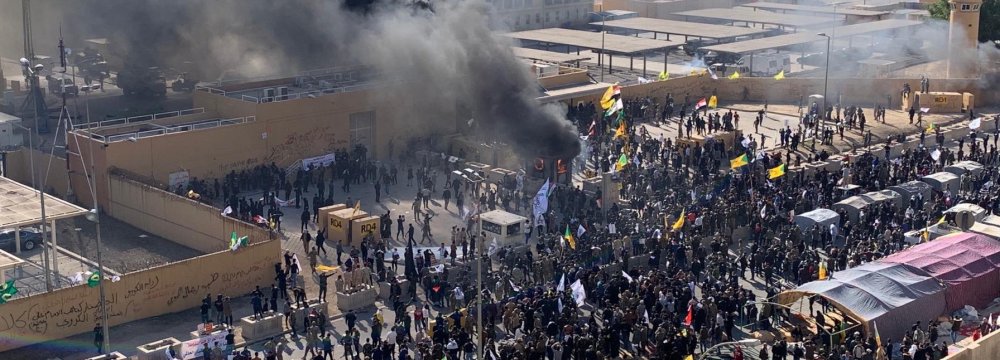Baghdad Protesters Storm US Embassy