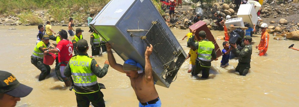 Venezuelans often arrive with little more than their clothes, many using unpaved roads to cross the two countries’ largely porous border or through the Tachira river.