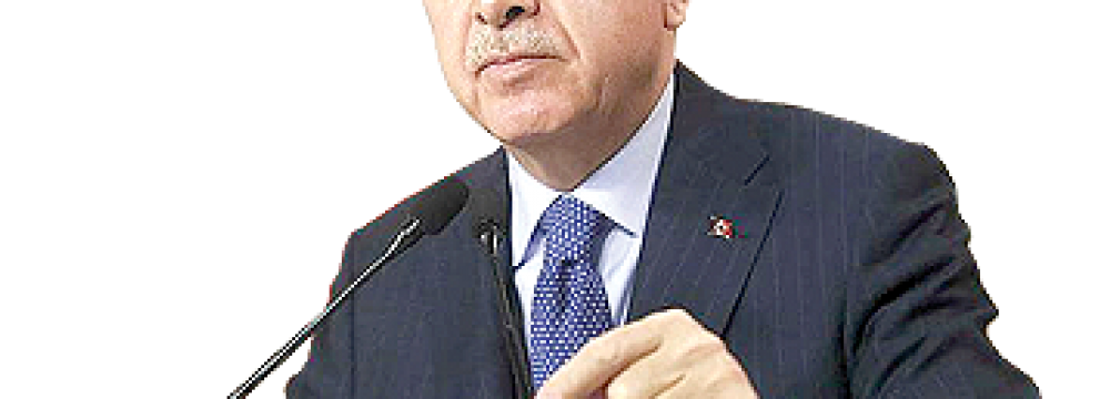 Erdogan’s Approval  Rating at 41 Percent 
