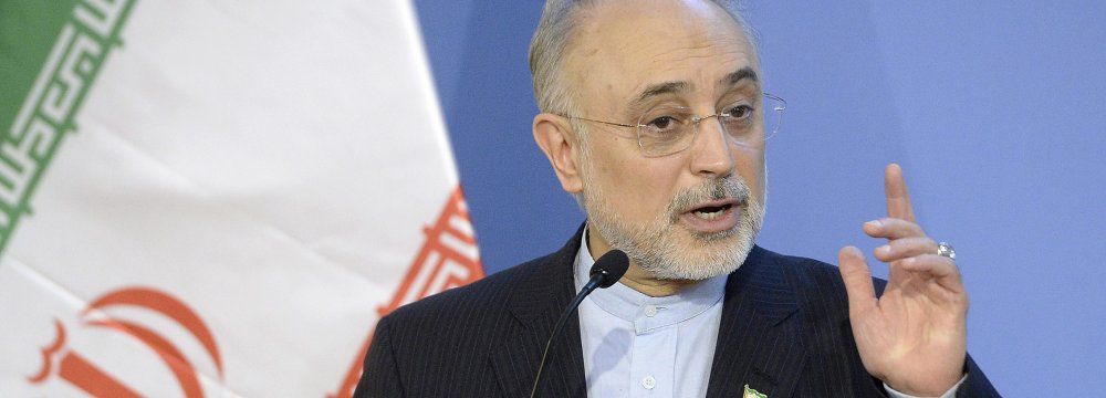 The nuclear chief Ali Akbar Salehi says Iran believes in JCPOA and is committed to it.
