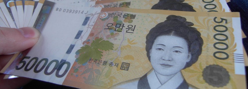 S. Korea Money Supply Up 9.1%