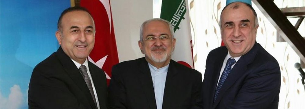 Iran, Turkish, Azeri FMs to Meet in Baku