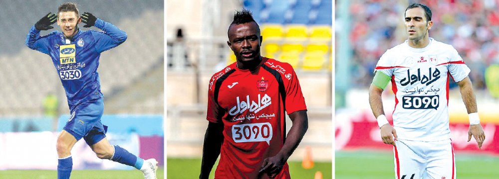 Plaudits for Esteghlal, Persepolis,  Tractor Sazi Players in Asia