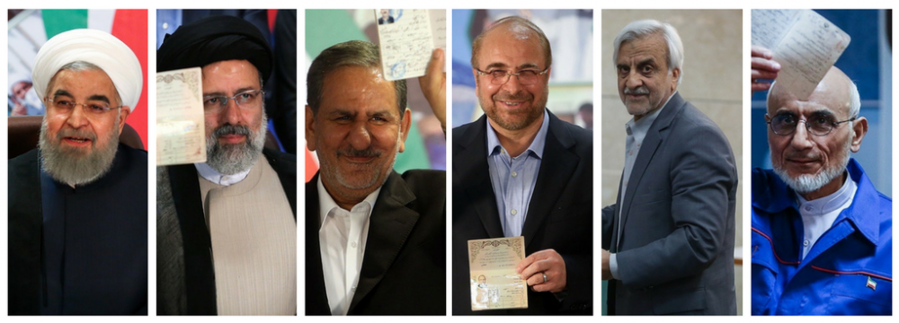 6 Candidates Qualified to Run for Iran Presidential Election
