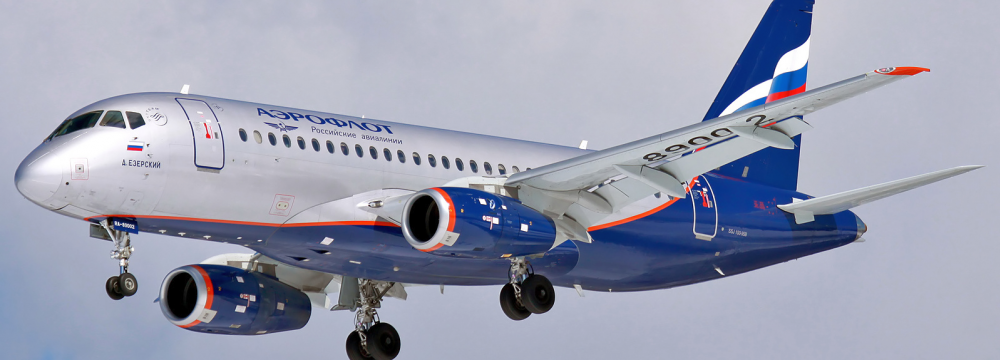 The 108-seat twin-engine SSJ-100 is among Iran’s options for renovation of its fleet of regional jets, alongside Japan’s Mitsubishi Regional Jet and Brazil’s Embraer.