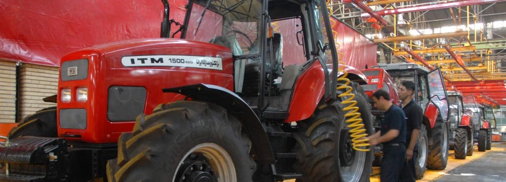 Iran is a prominent manufacturer of tractors and combine harvesters that are exported to the Middle East and East Asia.