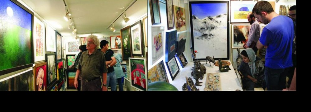 Art Fans Swarm Golestan Gallery Exhibition 