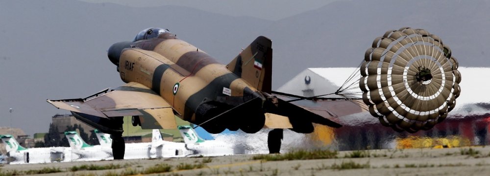 Warplanes Provide Air Support in Army Drills 