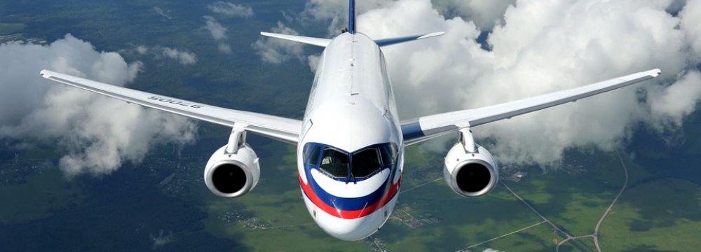 The 108-seat SSJ-100 is the first jetliner Russia has developed since the collapse of the Soviet Union.