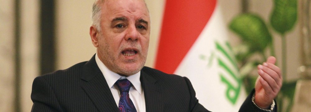 Iraqi Premier: 3 Months Needed to Rout Terrorists